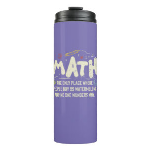 Garrafa Térmica Presente do professor de matemática de matemática