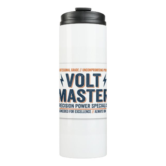 Garrafa Térmica Presente para Eletricistas Volt Master (Frente)