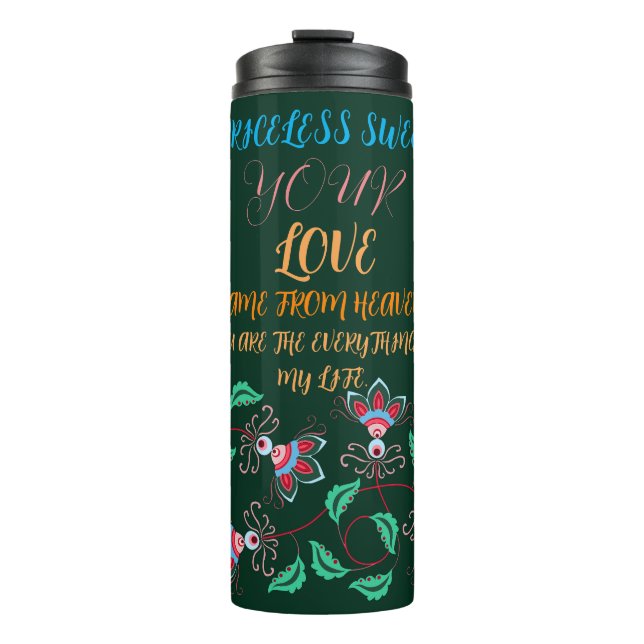 GARRAFA TÉRMICA  PRESENTE PARA MÃE, IRMÃ, FILHA, AMIGO, NAMORADA (Frente)