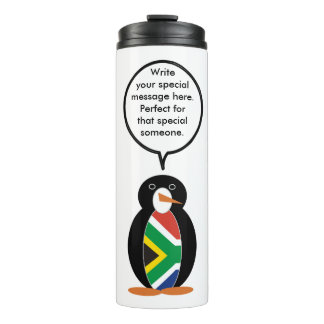 Garrafa Térmica Presente Personalizado Pinguim Vida Selvagem Áfric