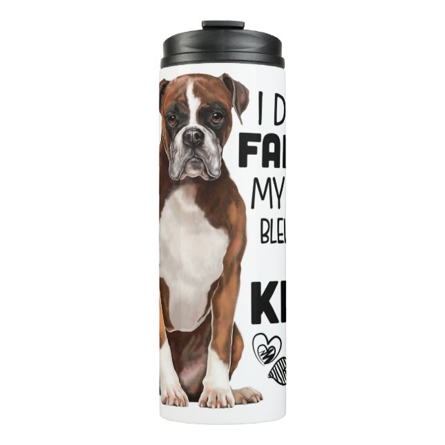 Garrafa Térmica Presentes de Cães Boxer (Frente)
