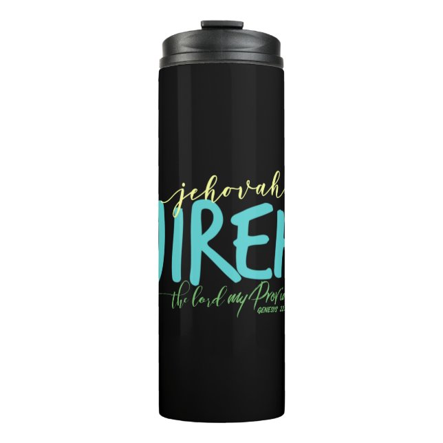 Garrafa Térmica Presentes de Escritura, Jehovah Jireh Inspiraciona (Frente)