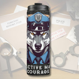 Garrafa Térmica Presentes personalizados de lobo para agentes da p