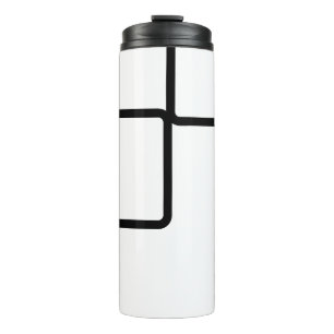 Garrafa Térmica Preto e branco