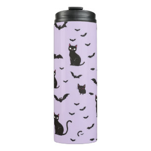 Garrafa Térmica Preto Gato e Bat