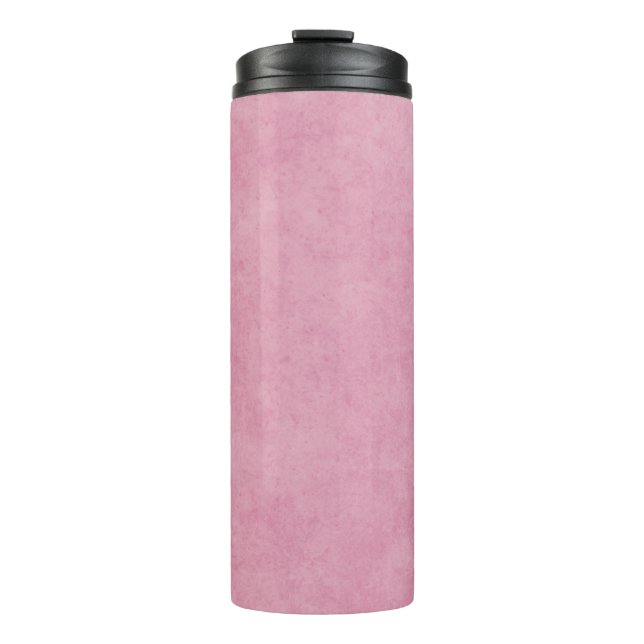 Garrafa Térmica Primavera de textura cor-de-rosa rosa de papel (Frente)