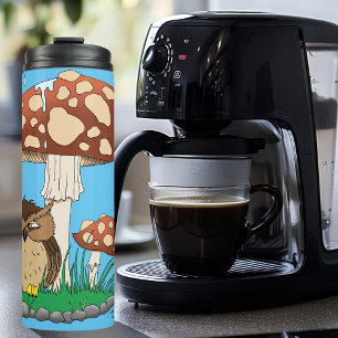 Garrafa Térmica Primavera Rain Chá Coruja Cogumelo