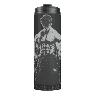 Garrafa Térmica Prime Beast Gym Shirt Anime Bodybuilder Aesthetic