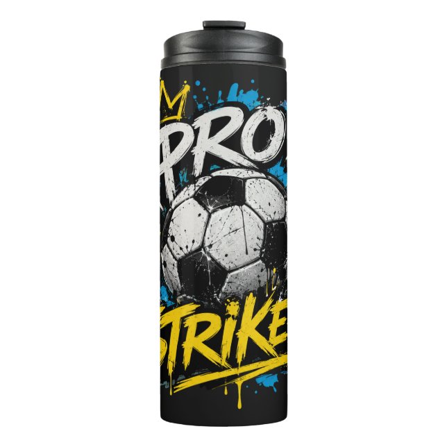 Garrafa Térmica Pro Striker Futebol de Grafite Urbano (Frente)