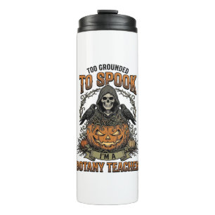 Garrafa Térmica Professor de Botânica de Halloween Gravura Antiga