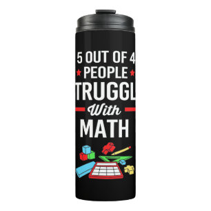 Garrafa Térmica Professor De Matemática 5 Em 4 Pessoas