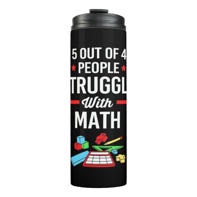 Garrafa Térmica Professor De Matemática 5 Em 4 Pessoas (Frente)