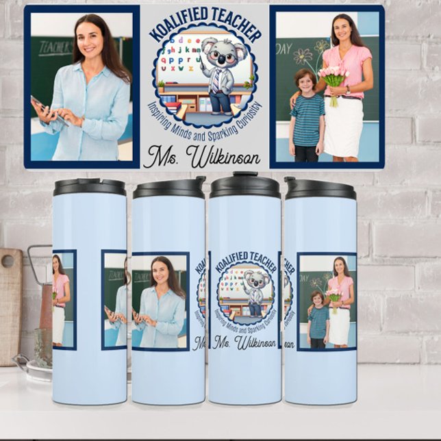 Garrafa Térmica Professor Koalified Cute Koala Considerou o dom ed (Criador carregado)