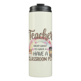 Garrafa Térmica Professora Oferece Engraçado Mais Provável A Dizer