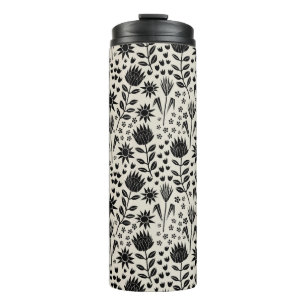 Garrafa Térmica Protea Floral Block Impressão Millefleur