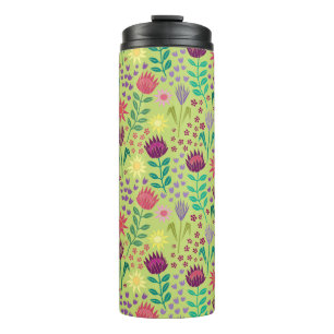 Garrafa Térmica Protea Floral Block Impressão Millefleur Cheio ver