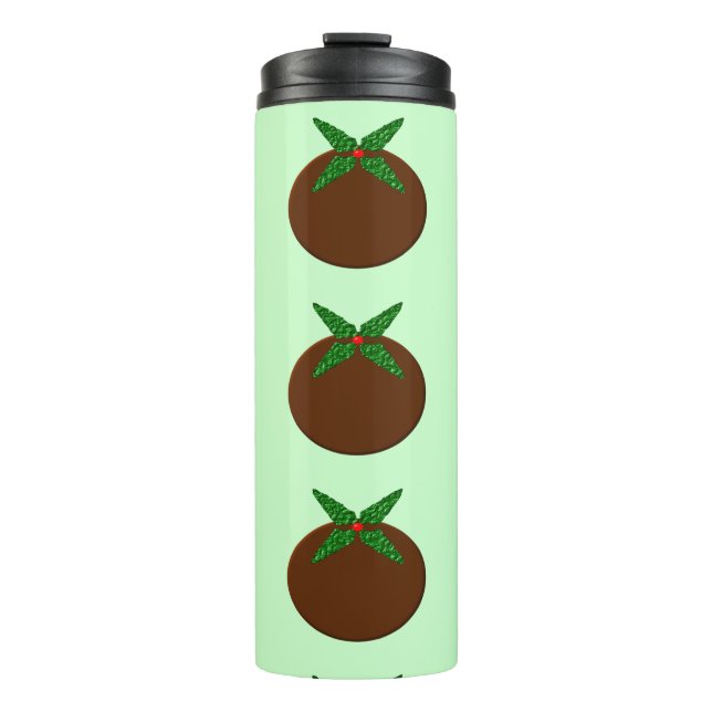 Garrafa Térmica Pudim de Natal Tumbler (Frente)