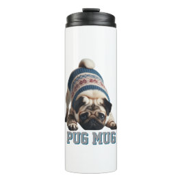 Garrafa Térmica Pug Adorável - Que Caneca!