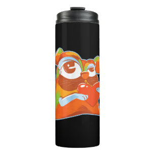 Garrafa Térmica Pug Colorido - Pop Art Engraçado, Arte Artista, P