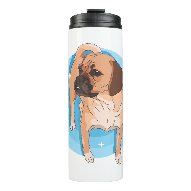 Garrafa Térmica Puggle Dog Owner Puggle Lover (Frente)