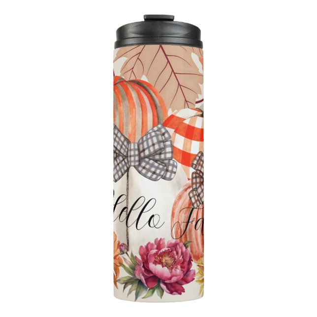 Garrafa Térmica Pumkin Floral (Frente)