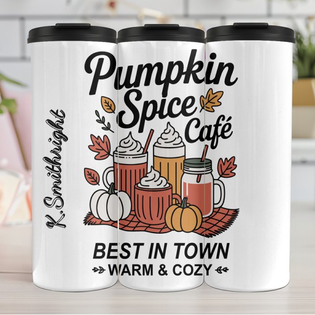 Garrafa Térmica Pumpkin Spice Café Melhor na Cidade (Criador carregado)