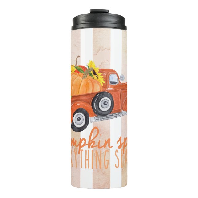 Garrafa Térmica Pumpkin Spice Season Vintage Truck (Frente)