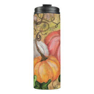Garrafa Térmica Pumpkins - Arte Por Aquarela