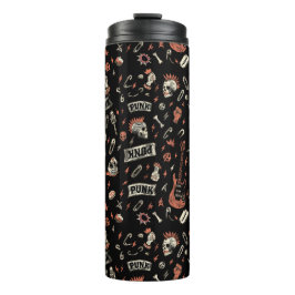 Garrafa Térmica Punk Rock Pattern - Negrito e rebelde