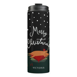 Garrafa Térmica Pup de Natal Bonito