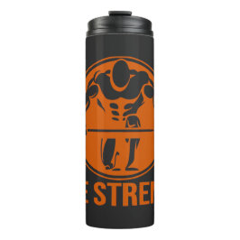 Garrafa Térmica Pure Strength Powerlifting Logo – Gold Edition Gym