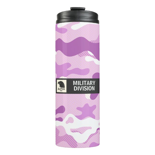 Garrafa Térmica Purple Camouflage Pattern (Frente)