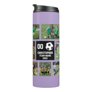 Garrafa Térmica Púrpura de futebol
