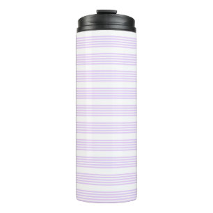 Garrafa Térmica Púrpura Lilac e cinco faixas brancas