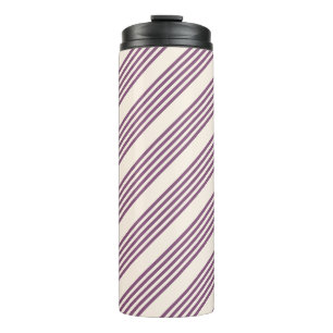 Garrafa Térmica Púrpura Mauve e bege - 5 listras padrão