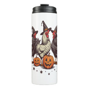 Garrafa Térmica Queda da Bruxa de Frango de Abóbora do Halloween