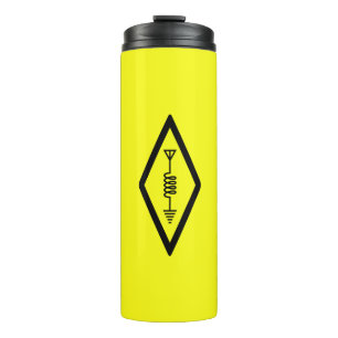 Garrafa Térmica Rádio Amador Internacional HAM - Amarelo