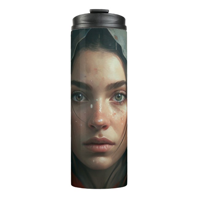 Garrafa Térmica Rain hood girl (Frente)
