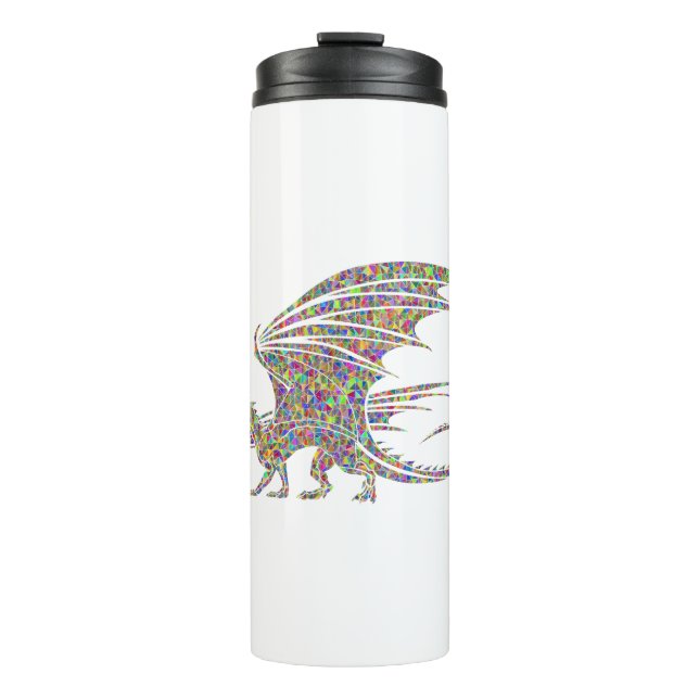 Garrafa Térmica Rainbow Dragon Tribal Tattoo Idée cadeau (Frente)