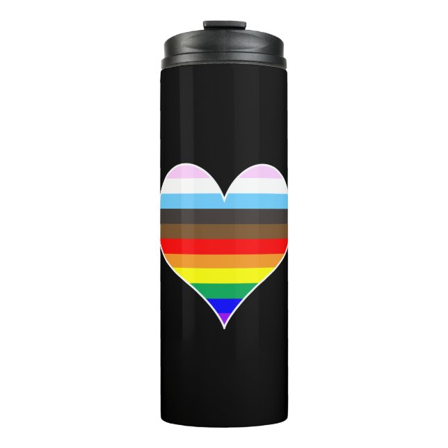 Garrafa Térmica Rainbow Heart (Frente)