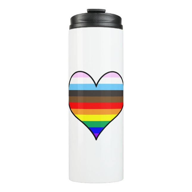 Garrafa Térmica Rainbow Heart (Frente)