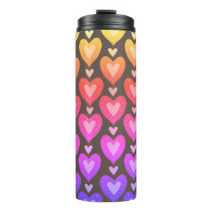 Garrafa Térmica Rainbow Hearts Thermal Tumbler