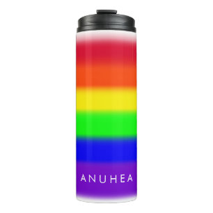 GARRAFA TÉRMICA  RAINBOW LGBT EM CORES NEON
