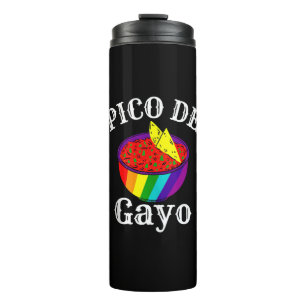 Garrafa Térmica Rainbow LGBTQ Pico De Gayo Orgulho gay Flag Salsa