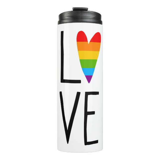 Garrafa Térmica Rainbow Love (Frente)
