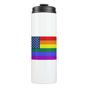 Garrafa Térmica Rainbow Pride EUA