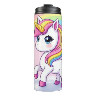 Garrafa Térmica Rainbow Unicorn Tumbler - Ponha o Mágico