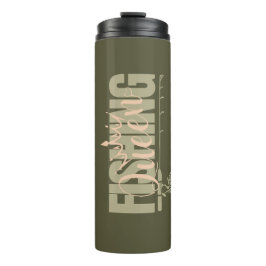 Garrafa Térmica Rainha de pesca | rosa militar