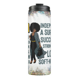 Garrafa Térmica Rainha negra melanina pãozinha afirmação amor