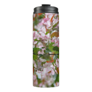 Garrafa Térmica Ramo delicado com flores de macieira